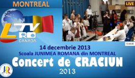 🔴 LIVE | 2013-12-14 Spectacol de Craciun la Scoala Junimea din Montreal