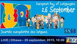 🔴 VIDEO LIVE |  Ottawa 2015 – European Day of Languages