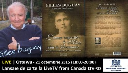 LIVE | Gilles Duguay – Prezentare de carte la LiveTVRO Canada – Multicultural Television