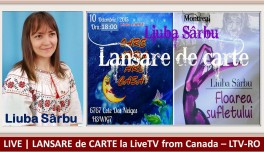 LIVE | Liuba Sârbu – Lansare de carte la LiveTVRO Canada