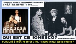 🔴 2015-11-07 | Spectacle de théâtre – Qui est ce IONESCO ?