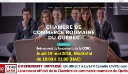 🔴 LIVE | Lancement de la Chambre de commerce roumaine du Québec