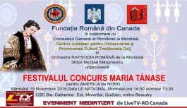 ÉVÉNEMENT | FESTIVAL CONCOURS MARIA TANASE pour l’AMERIQUE du NORD