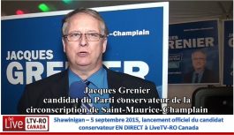 Jacques Grenier – Candidat Parti Conservateur Canada 2015-09-05