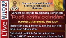 [eveniment anulat] | LIVE | 2017-12-27 “După datini colindăm” – Concert de colinde tradiționale românești