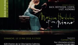 🔴 VIDEO 2018-05-13 | Monica Hurdubei et son piano en Concert LIVE à Montréal
