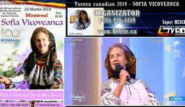🔴 PUB | SOFIA VICOVEANCA în turneu canadian – martie 2019