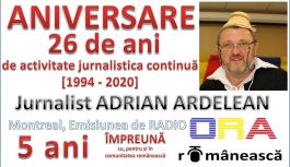 🔴 VIDEO | ADRIAN ARDELEAN aniversează 26 de ani de activitate jurnalistică continuă [1994-2020]