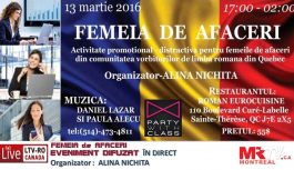 2022-03-12 | Activitate promotionala – distractiva din 2016 – FEMEIA DE AFACERI (în reluare la MRTV.ca)