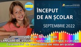 🔴 2022-09-10 LANSARE DE VISURI – spectacol artistic cu ocazia Ceremoniei de deschidere de nou an școlar la Junimea Montreal