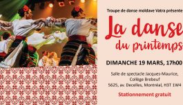 🔴 VIDEO 2023-03-19 | Spectacle La danse du printemps  avec Troupe de danse moldave VATRA à Montreal