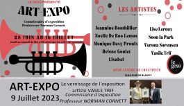 🔴 2023-07-08 | Artiste VASILE TRIF, Vernissage de l’Exposition au festival de jazz de Montréal