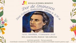 🔴 2024-01-13 | Dor de Eminescu și Ziua Culturii Naționale Ed a 14-a la Școala Junimea Romana Montreal