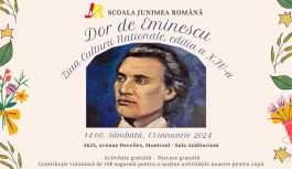 🔴 2024-01-13 | Dor de Eminescu și Ziua Culturii Naționale Ed a 14-a la Școala Junimea Romana Montreal