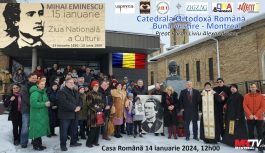 🔴 2024-01-14 | Ziua Națională a Culturii Române, Mihai Eminescu la Montreal, Catedrala Buna Vestire