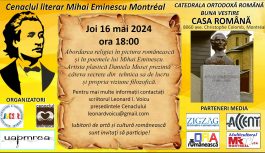 🔴 2024-05-16 | Cenaclul Eminescu Montréal – Abordarea religiei în pictura românească și în poemele lui Eminescu