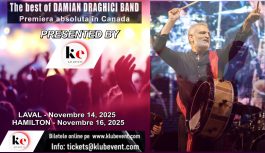 🔴 INVITATION to The best of DAMIAN DRAGHICI Band organized by KlubEvent.com [Nov 2025]